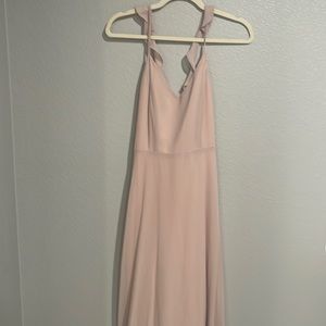 Lulus lined dress size small cream/tan color